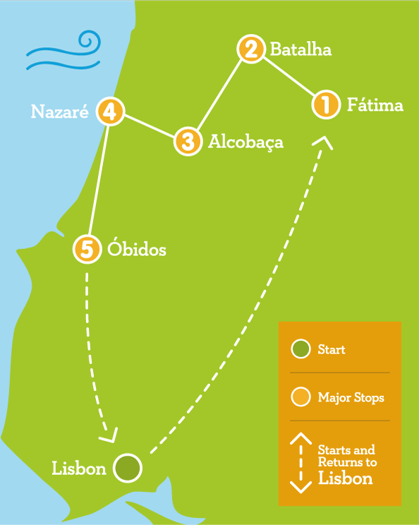 Tour F tima Batalha Alcoba a Nazar bidos